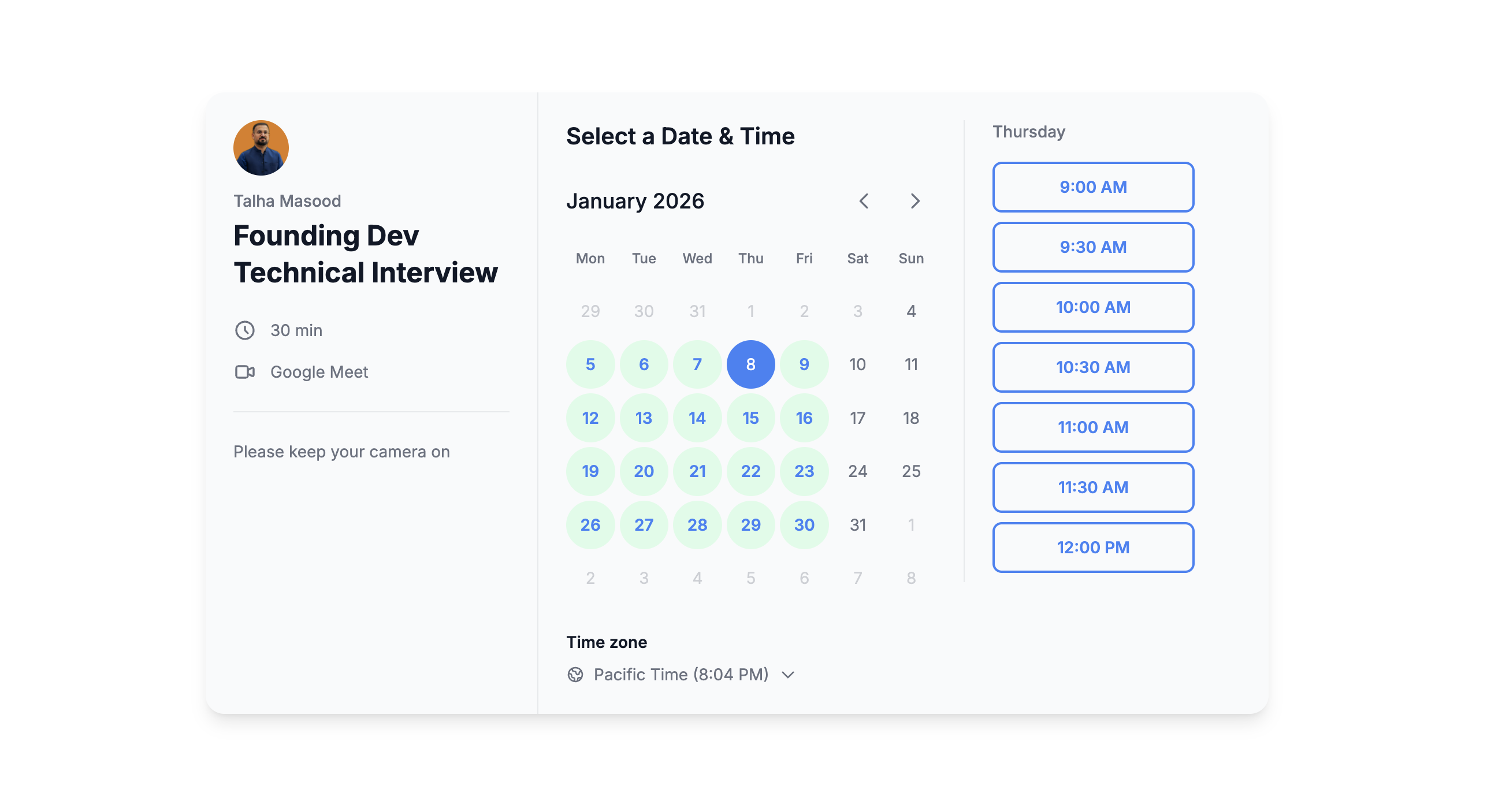 Kalendar Dashboard